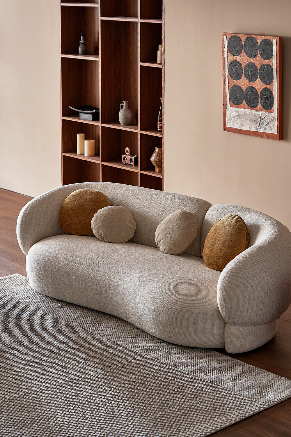 Croissant sofa Field-104 2.4m (14)